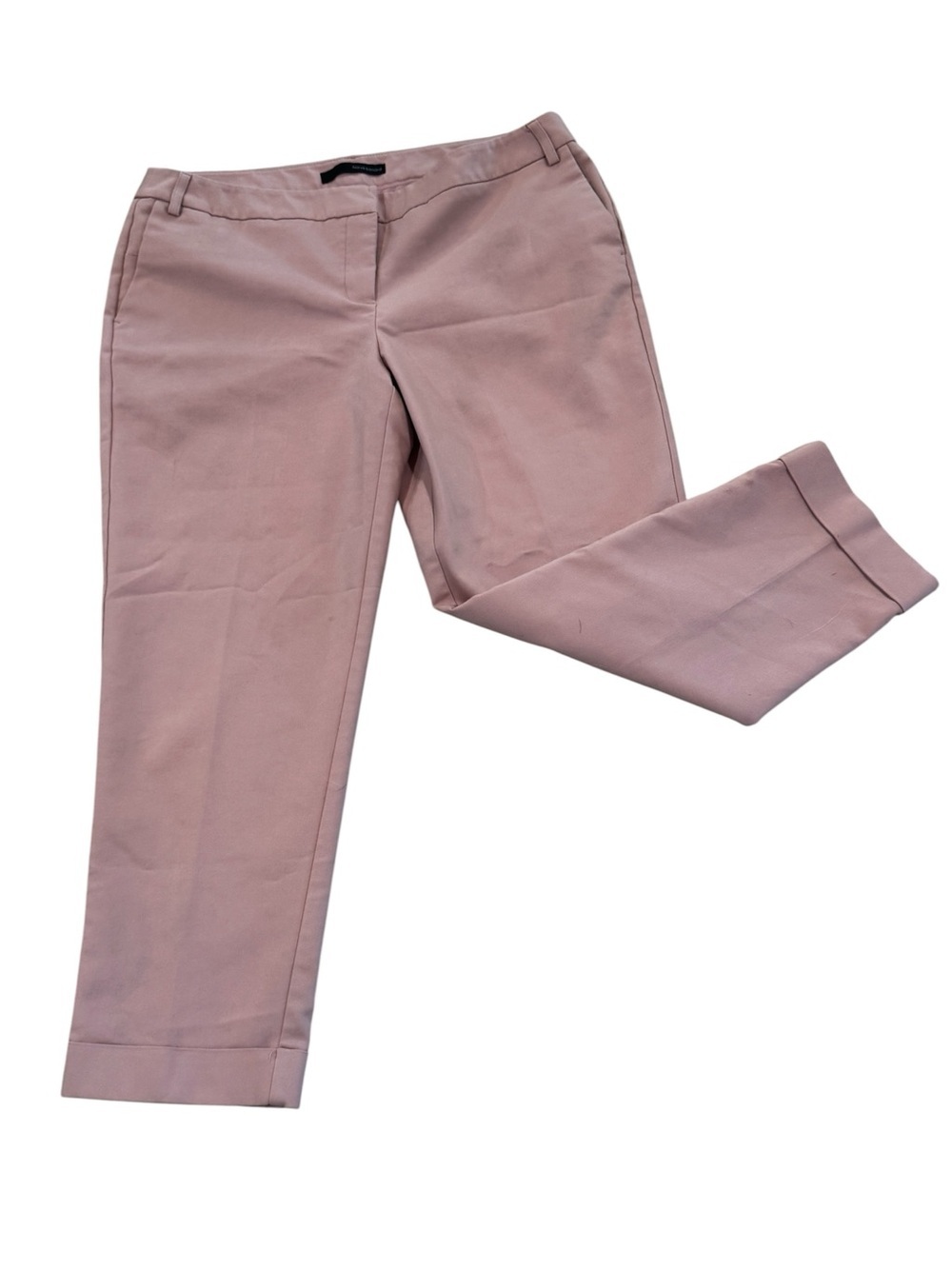 Harve Bernard tailored ankle pants/trousers in Dusty Rose, zipper & clasps, 12.